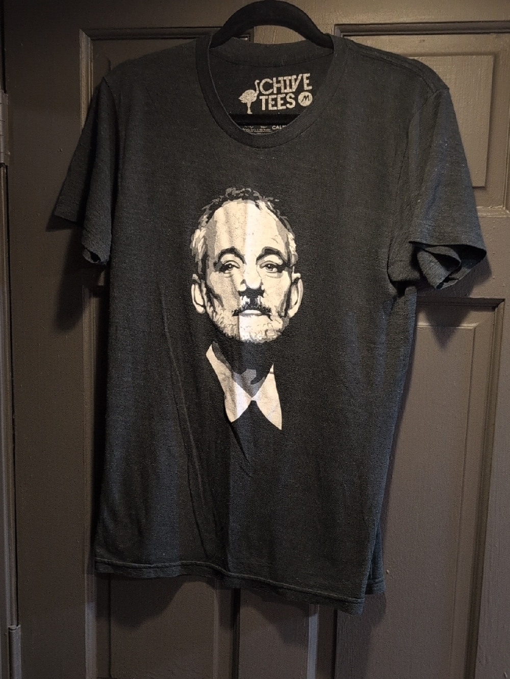 Women's Chive Black Graphic T-Shirt - Bill Murray Portrait